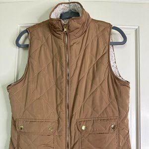 Women’s Reversible Fleece Lined Puffy Vest